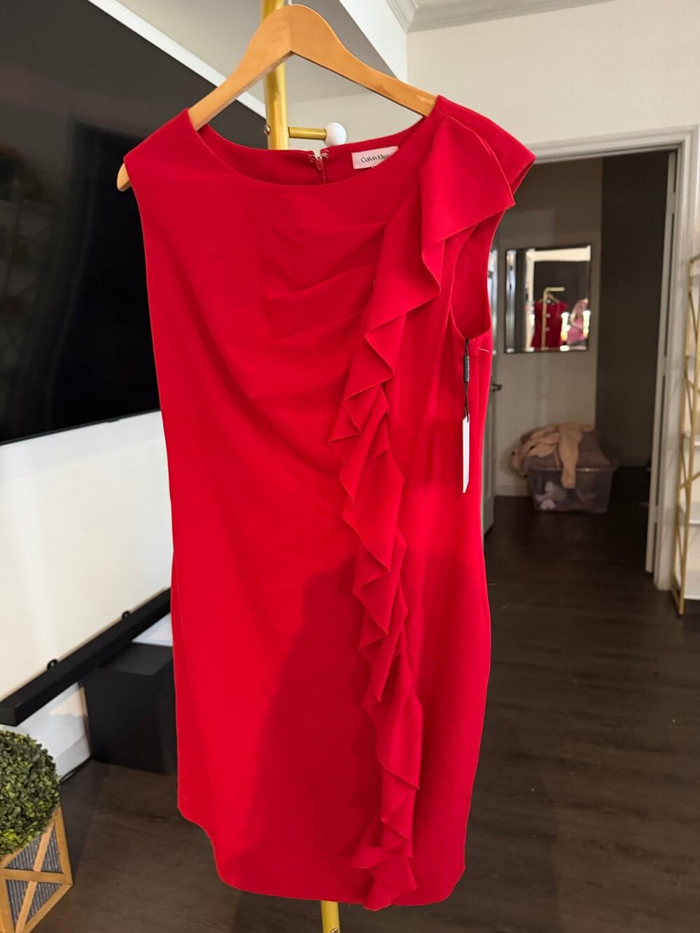 Calvin Klein red dress